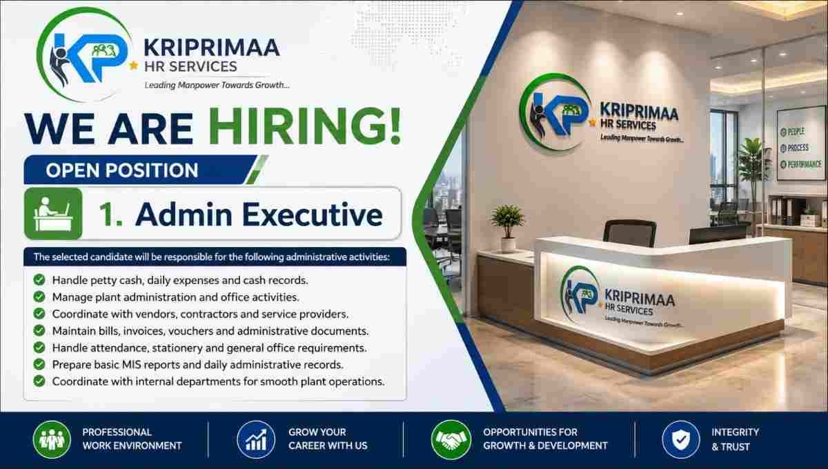 KRIPRIMAA HR Services Vacancy
