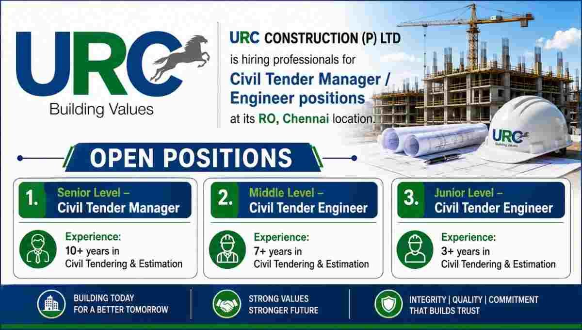 URC Construction Recruitment 2026