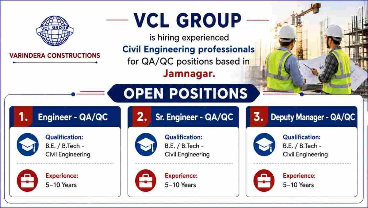 VCL Group Recruitment 2026