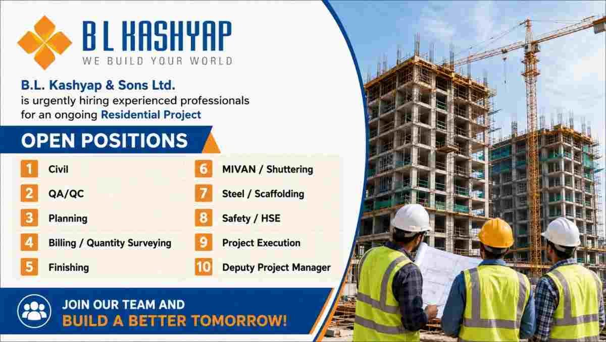 BL Kashyap & Sons Vacancy 2026