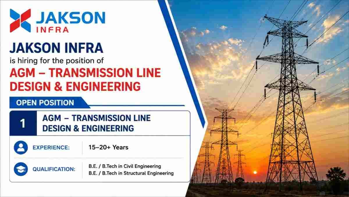 Jakson Infra Recruitment 2026