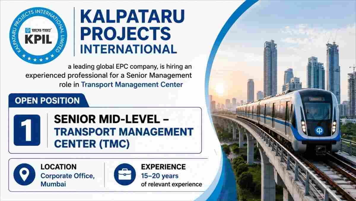 Kalpataru Projects Recruitment 2026