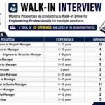Mantra Properties Walk-in Interview 2026
