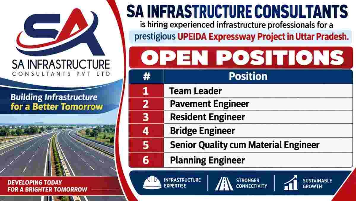 SA Infrastructure Urgent Vacancy 2026 – UPEIDA Expressway Project