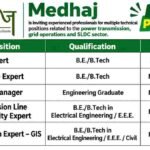 Medhaj Urgent Recruitment 2026 | Power Transmission & SLDC Expert Jobs