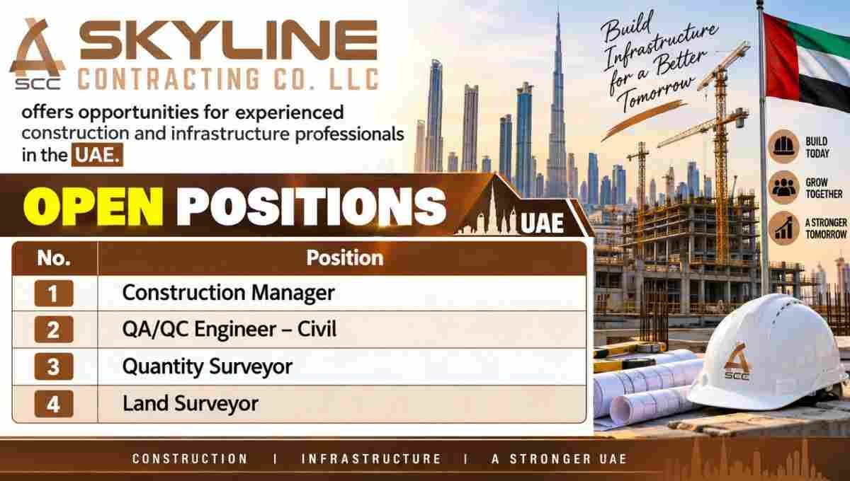 Skyline Contracting Urgent Hiring 2026 – Building and Construction Project