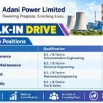 Adani Power Walk-In Drive 2026 | Urgent Hiring for B,E / B,Tech and Diploma Degree
